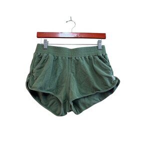 Free People FP Movement Green Drawstring Athletic Shorts Womens XS Cotton Blend